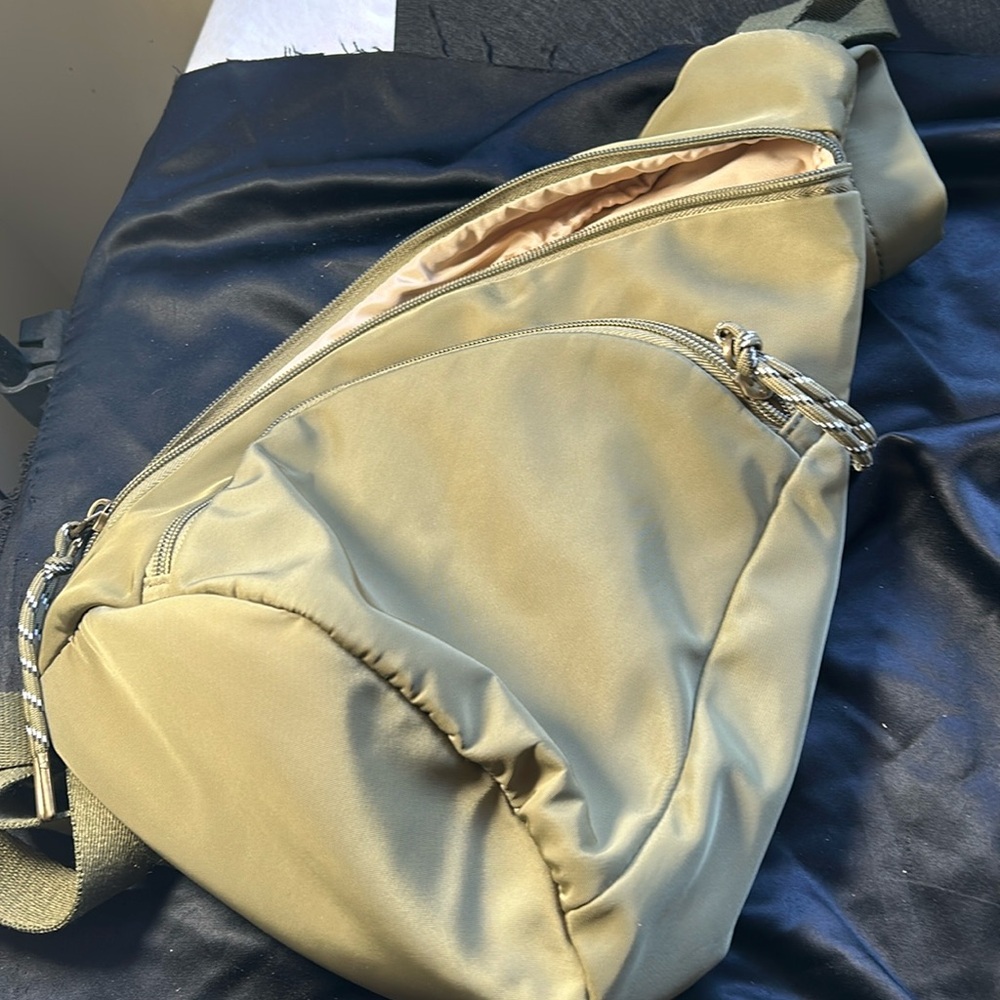 Crossbody backpack.